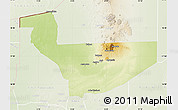 Physical Map of Tchirozerine, lighten
