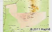 Satellite Map of Tchirozerine, physical outside