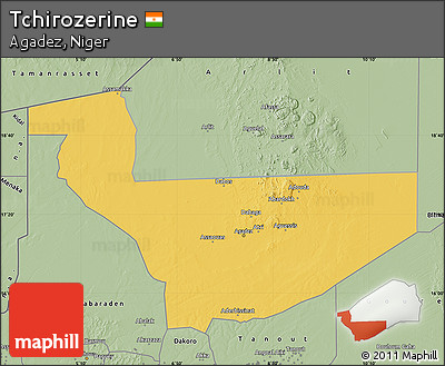 Savanna Style Map of Tchirozerine