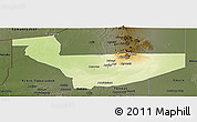 Physical Panoramic Map of Tchirozerine, darken