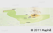 Physical Panoramic Map of Tchirozerine, lighten
