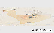 Satellite Panoramic Map of Tchirozerine, lighten