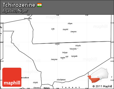 Blank Simple Map of Tchirozerine