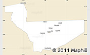 Classic Style Simple Map of Tchirozerine, single color outside