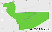 Political Simple Map of Tchirozerine, single color outside