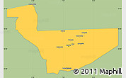 Savanna Style Simple Map of Tchirozerine, single color outside