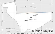 Silver Style Simple Map of Tchirozerine