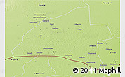 Physical 3D Map of Maine-Sorda