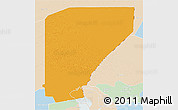 Political 3D Map of Nguigmi, lighten