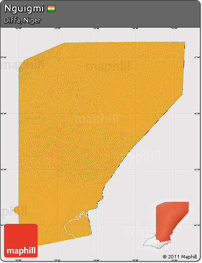 Political Map of Nguigmi, cropped outside