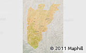 Satellite 3D Map of Dosso Canton, lighten, semi-desaturated