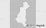 Gray 3D Map of Gaya, single color outside
