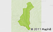 Physical 3D Map of Gaya, lighten