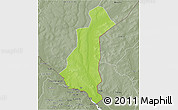 Physical 3D Map of Gaya, semi-desaturated