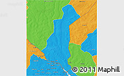 Political 3D Map of Gaya
