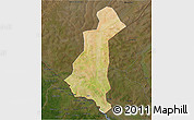Satellite 3D Map of Gaya, darken