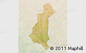 Satellite 3D Map of Gaya, lighten