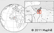Blank Location Map of Gaya, highlighted country, highlighted parent region