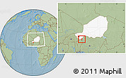 Savanna Style Location Map of Gaya, highlighted country, within the entire country, hill shading