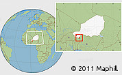 Savanna Style Location Map of Gaya, highlighted country, within the entire country