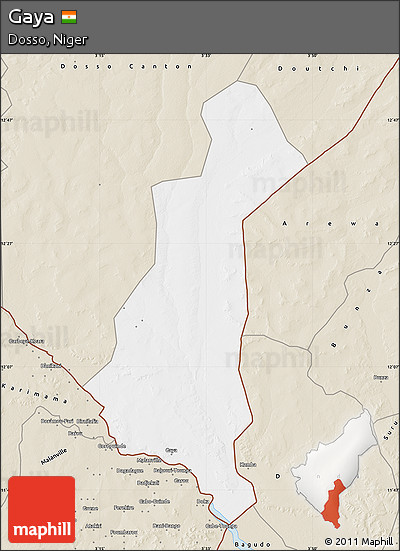 Classic Style Map of Gaya