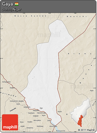 Classic Style Map of Gaya