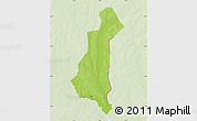 Physical Map of Gaya, lighten