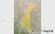 Satellite Map of Gaya, semi-desaturated