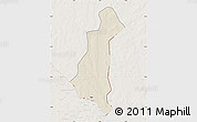 Shaded Relief Map of Gaya, lighten