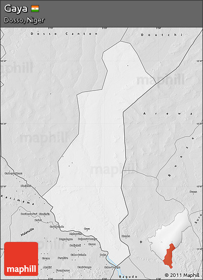 Silver Style Map of Gaya
