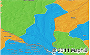 Political Panoramic Map of Gaya