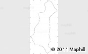 Blank Simple Map of Gaya, cropped outside, no labels