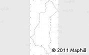 Blank Simple Map of Gaya, cropped outside