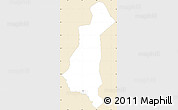 Classic Style Simple Map of Gaya, single color outside
