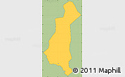 Savanna Style Simple Map of Gaya, cropped outside