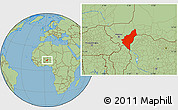 Savanna Style Location Map of Dosso