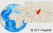 Shaded Relief Location Map of Dosso