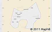 Classic Style Map of Loga, single color outside