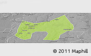 Physical Panoramic Map of Loga, desaturated