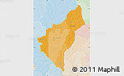 Political Shades Map of Dosso, lighten
