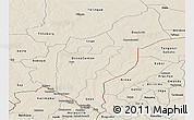 Shaded Relief Panoramic Map of Dosso