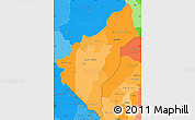 Political Shades Simple Map of Dosso