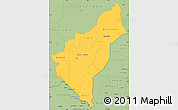 Savanna Style Simple Map of Dosso