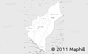 Silver Style Simple Map of Dosso