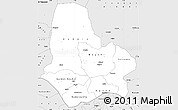 Silver Style Simple Map of Maradi