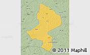 Savanna Style 3D Map of Tessaoua