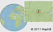 Savanna Style Location Map of Tessaoua