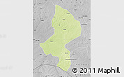 Physical Map of Tessaoua, desaturated