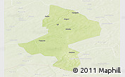 Physical Panoramic Map of Tessaoua, lighten