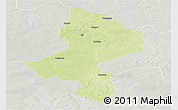 Physical Panoramic Map of Tessaoua, lighten, semi-desaturated